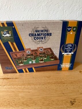 Minesweeper Champions Court Club Drinking Game - Blue & Yellow